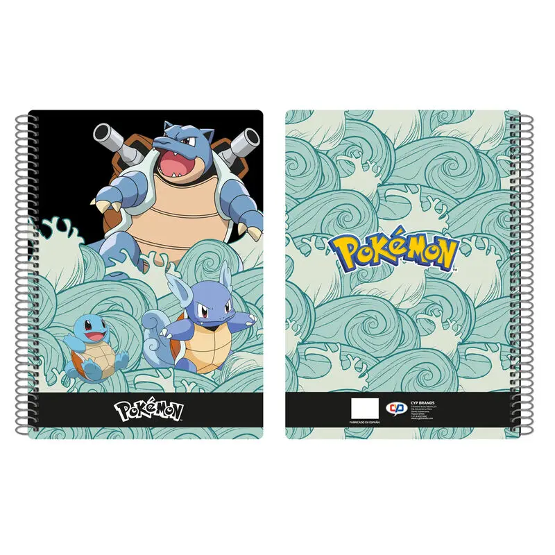 Pokemon Squirtle Evolution A4 notebook product photo