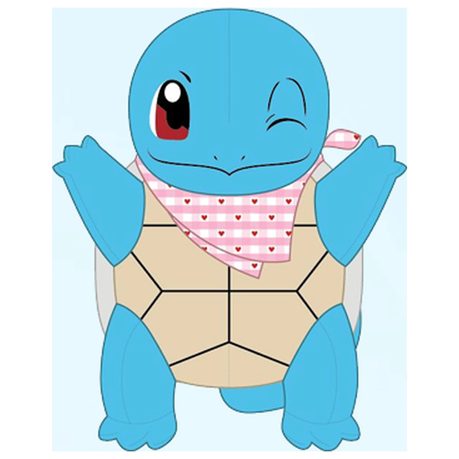 Pokémon Squirtle with Heart Bandana Plush 20cm product photo