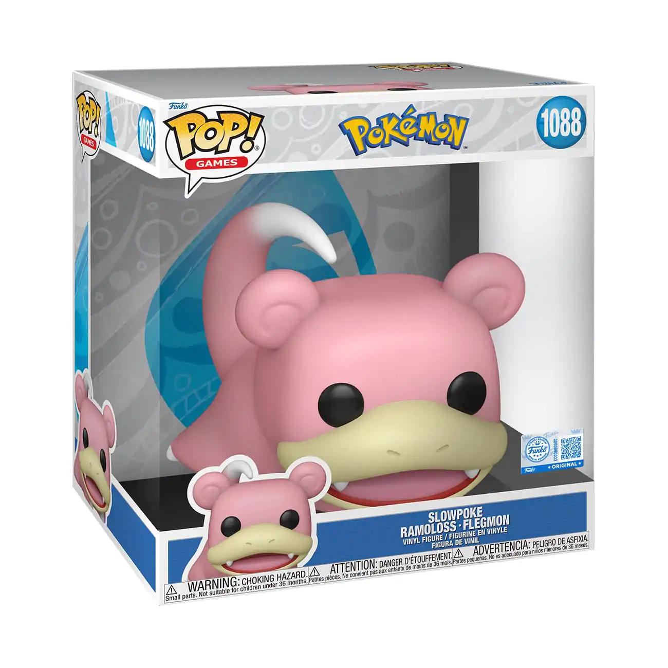 Pokemon Super Sized Jumbo Funko POP! Vinyl Figure Slowpoke 25 cm  product photo