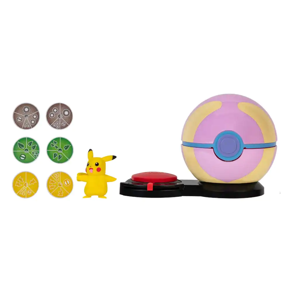 Pokémon Surprise Attack Game Pikachu (female) with Fast Ball vs. Treecko with Heal Ball product photo