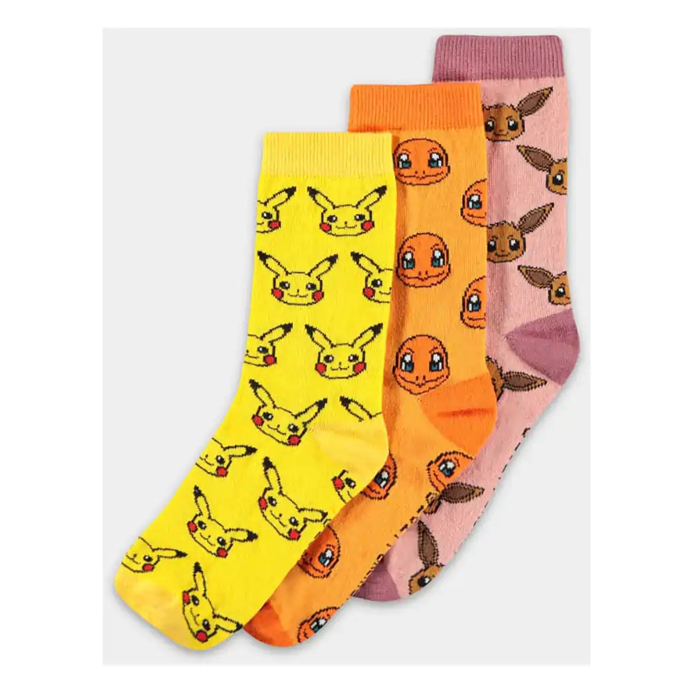 Pokémon Socks 3-Pack Three Icons 35-38 product photo