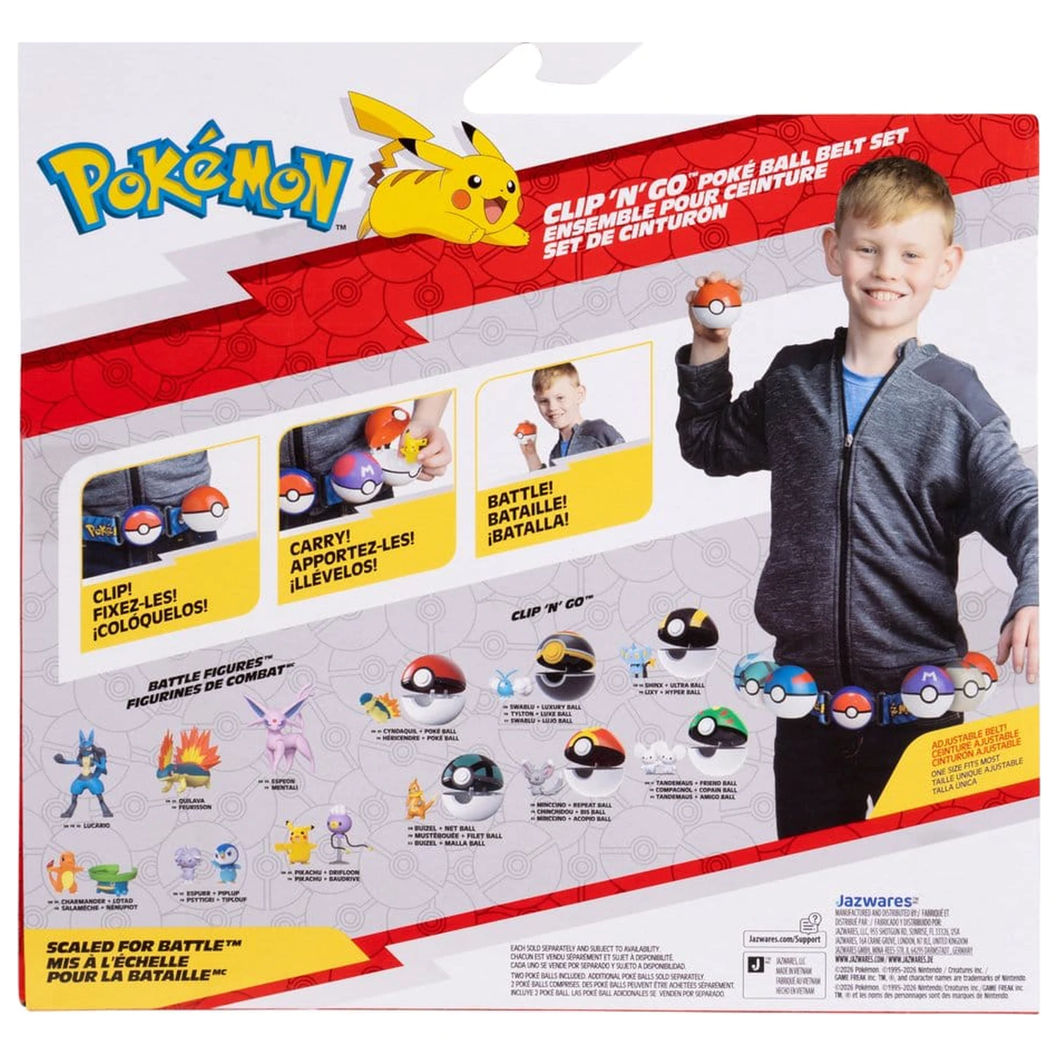 Pokémon Toy Clip 'n' Go Belt Set Fennekin product photo