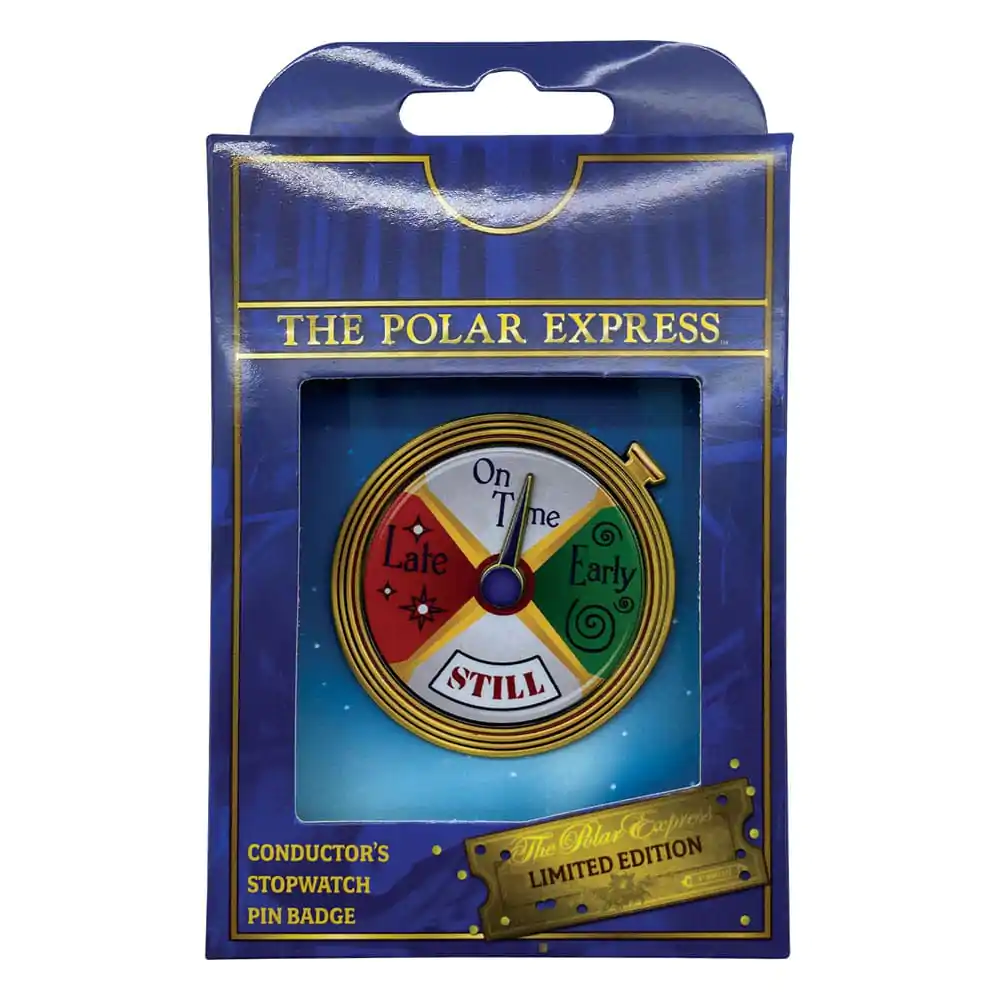 Polar Express Pin Badge Conductor's Stopwatch Spinning Limited Edition termékfotó