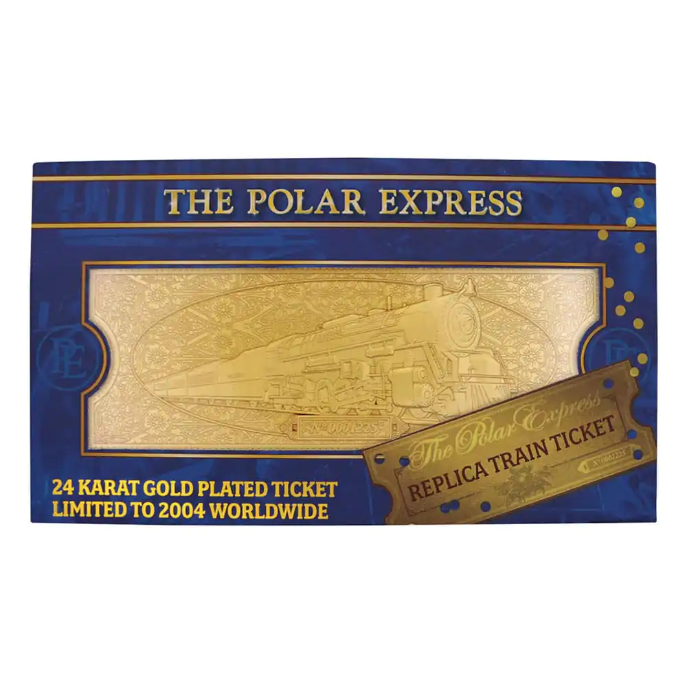 Polar Express Replica Train Ticket 24k Gold Plated Limited Edition product photo