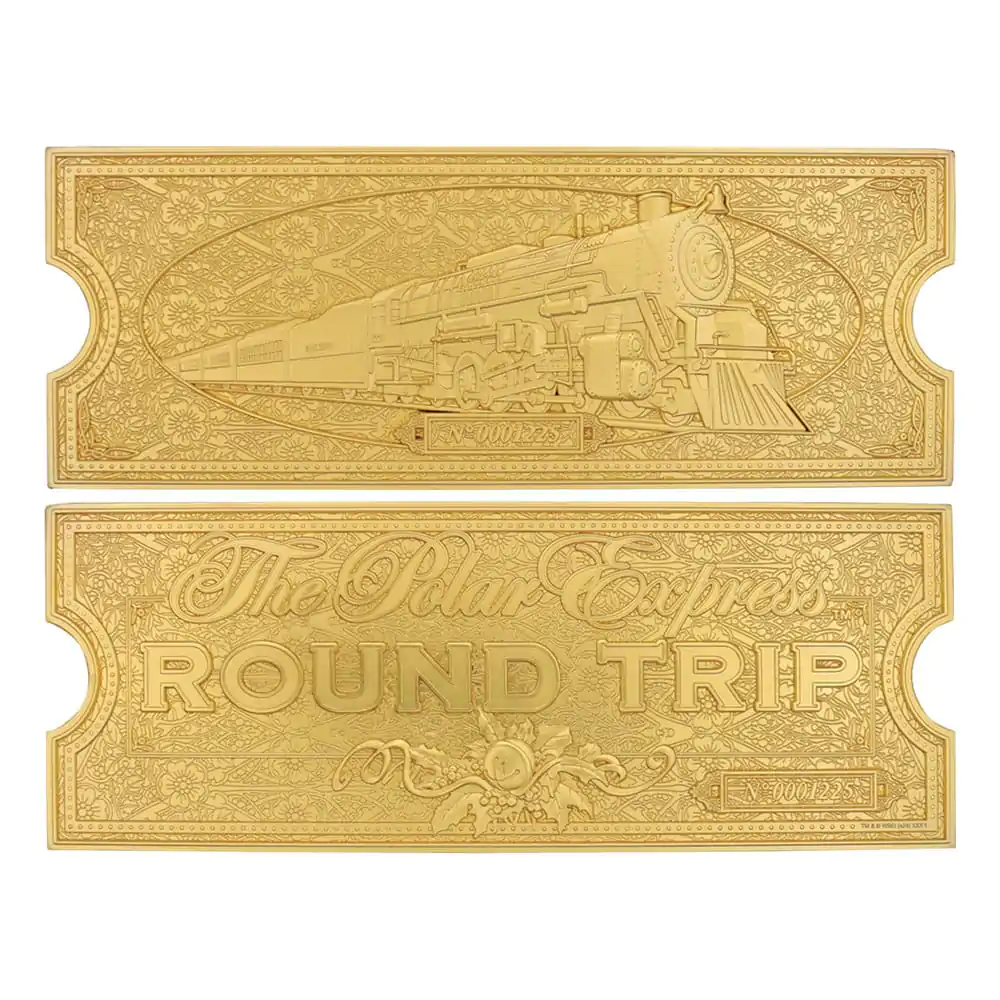 Polar Express Replica Train Ticket 24k Gold Plated Limited Edition product photo