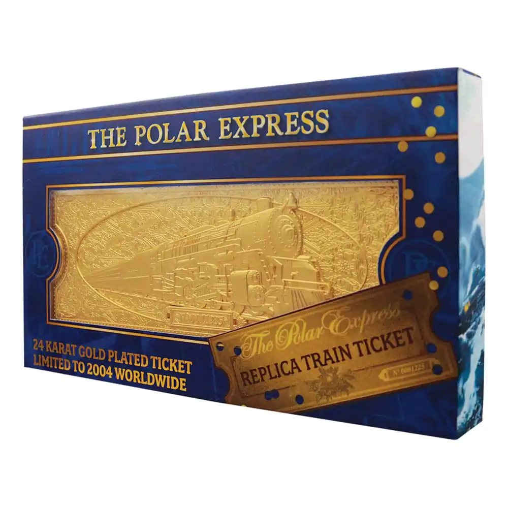 Polar Express Replica Train Ticket 24k Gold Plated Limited Edition product photo