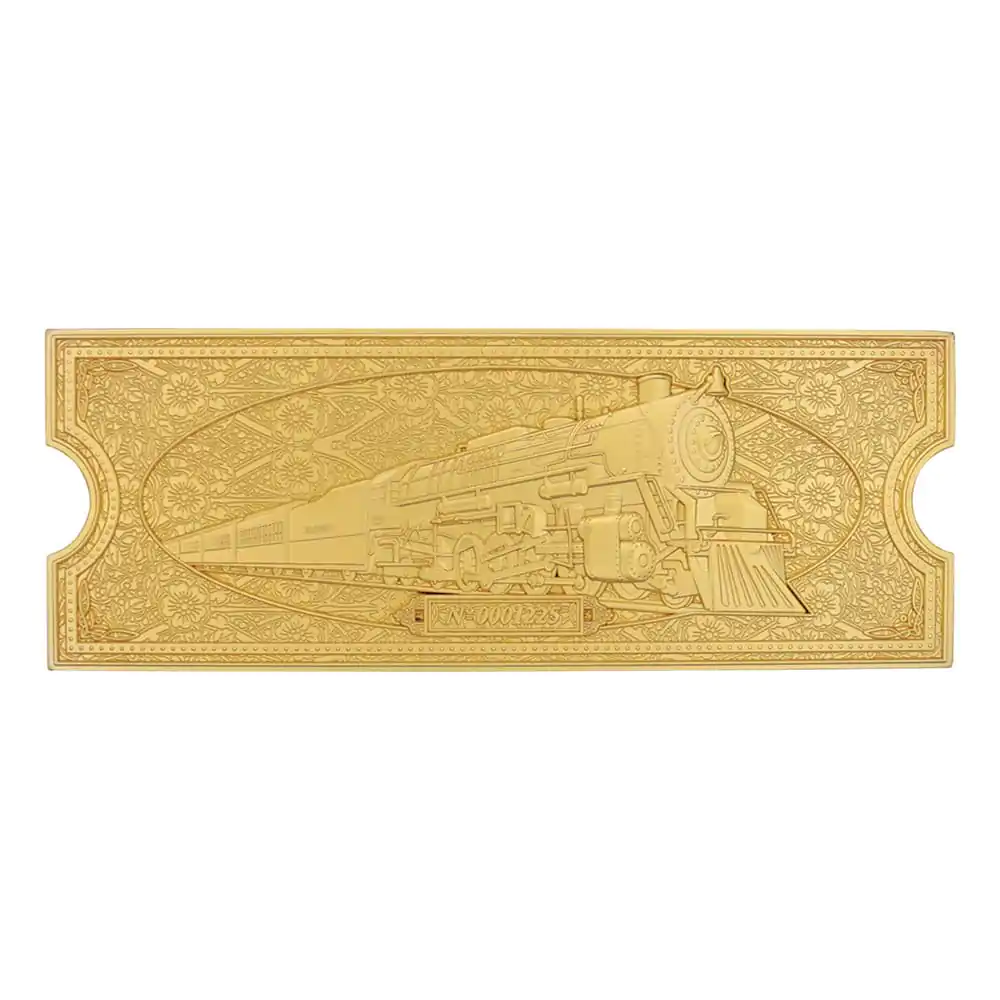 Polar Express Replica Train Ticket 24k Gold Plated Limited Edition product photo