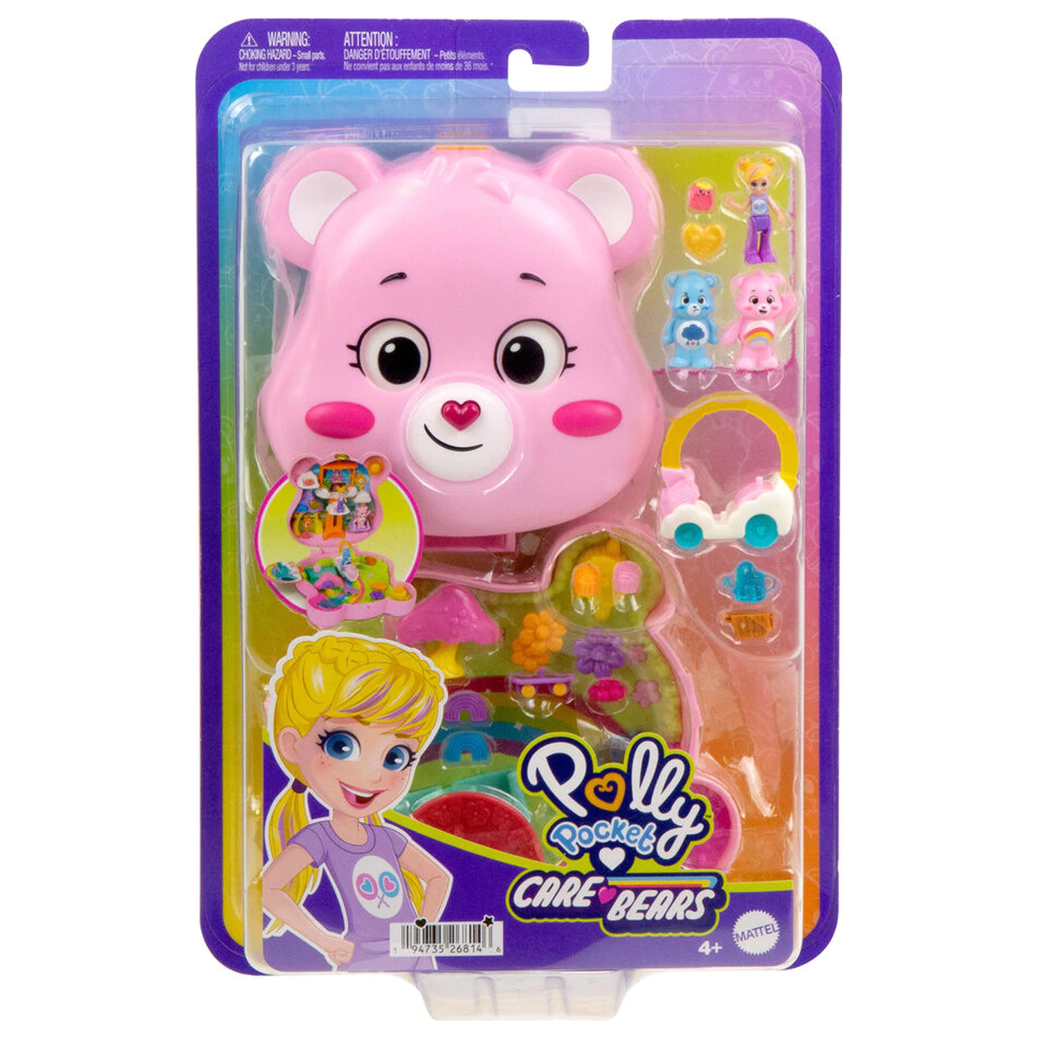 Polly Pocket Care Bears chest playset product photo