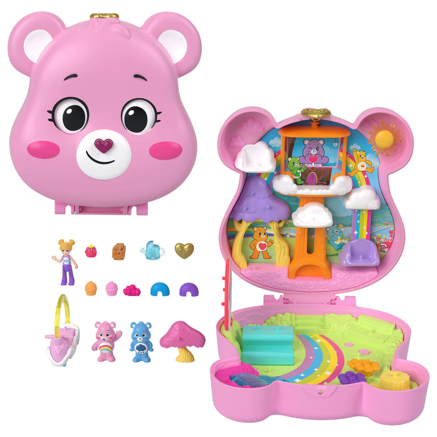 Polly Pocket Care Bears chest playset product photo