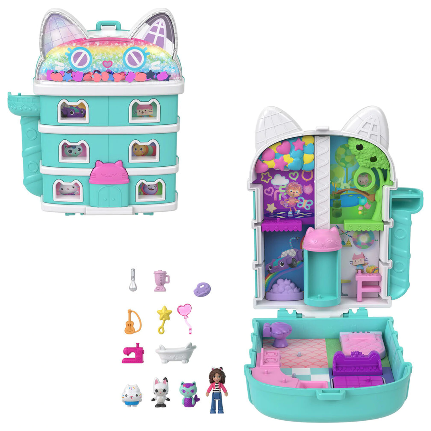 Polly Pocket Gabbys Dollhouse chest playset product photo