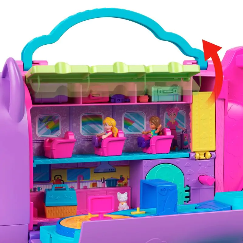 Polly Pocket Kitten Airplane chest playset product photo