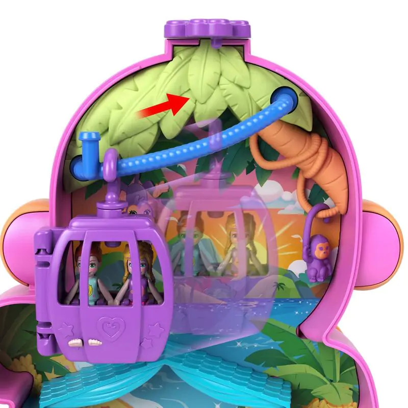 Polly Pocket Mama monkey and baby bag playset product photo
