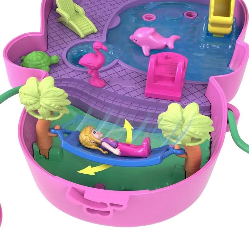 Polly Pocket Mama monkey and baby bag playset product photo
