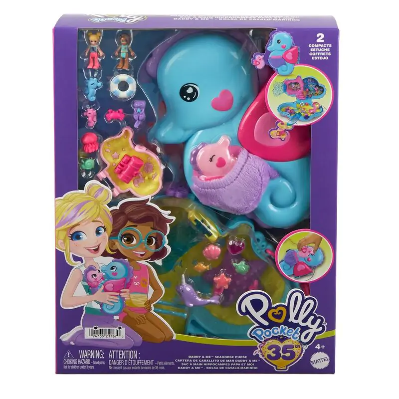 Polly Pocket Seahorse bag case playset product photo