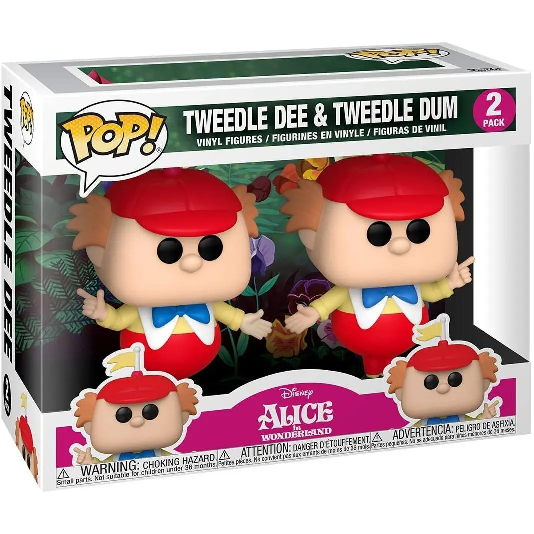 Alice in Wonderland POP! Disney Vinyl Figures 2-Pack Tweedle Dee & Dum 5 cm product photo