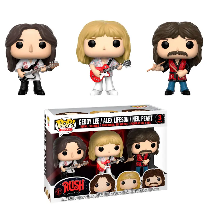 POP pack 3 figures Rocks Rush Geddy Alex Neil product photo