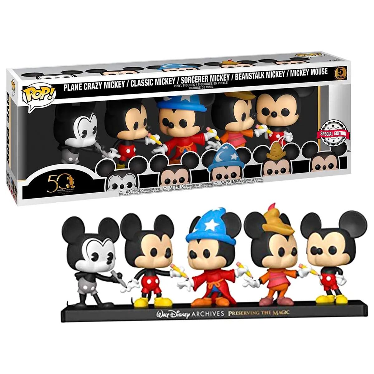 POP pack 5 figures Disney Archives Mickey Exclusive termékfotó