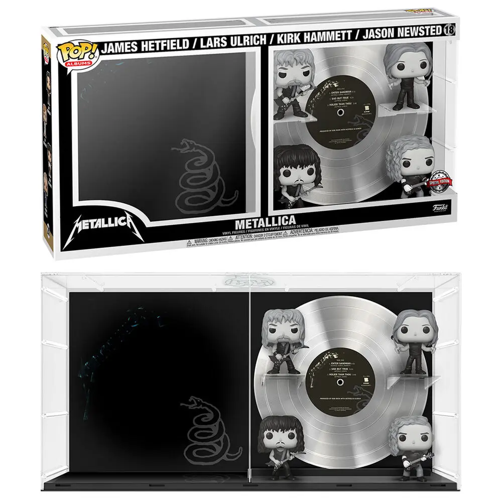 Metallica POP! Albums DLX Vinyl Figure 4-Pack Metallica (B&amp;W) 9 cm product photo