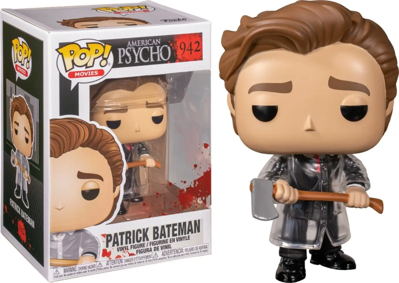 POP figure American Psycho Patrick with Axe product photo