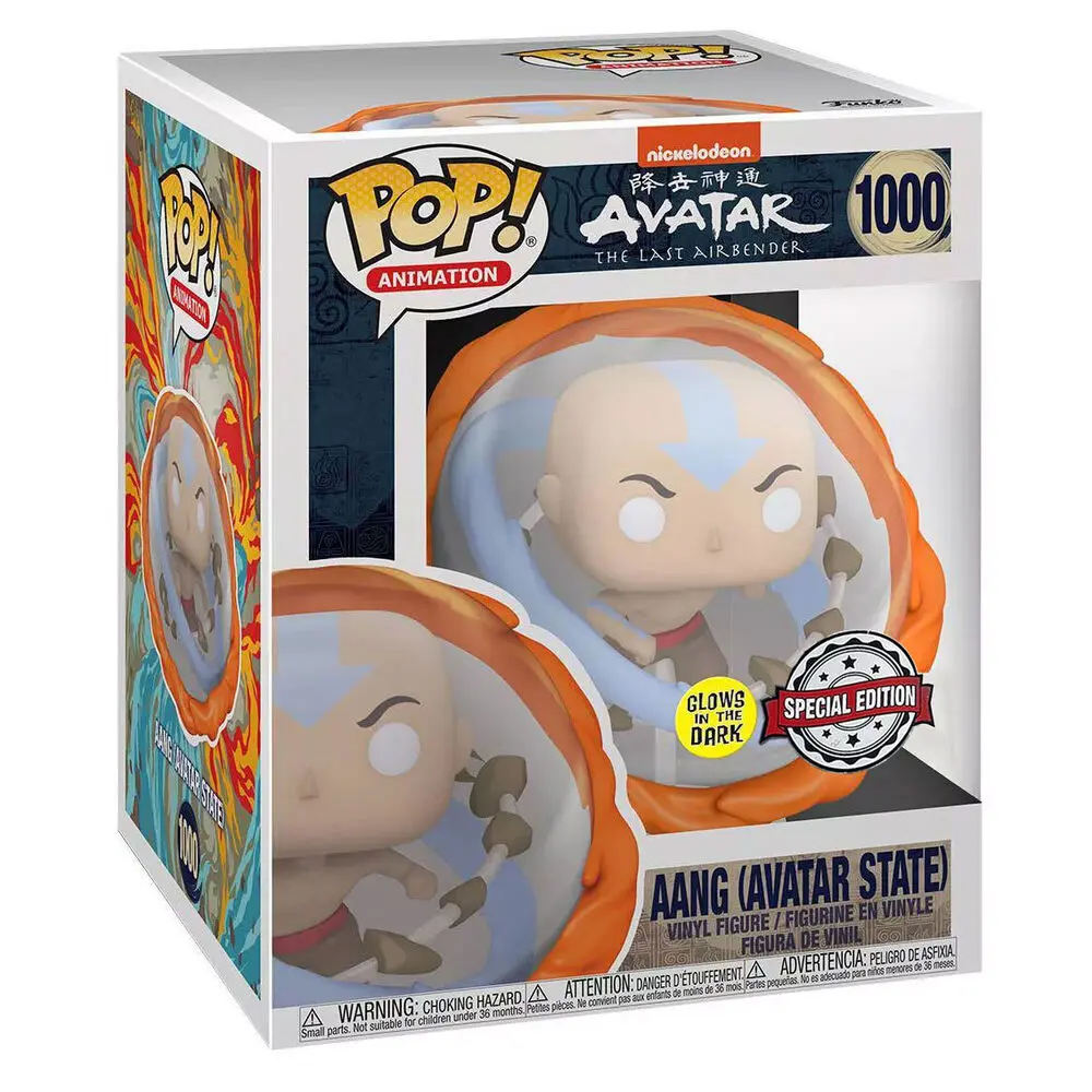 POP figure Avatar Aang All Elements Glow in the Dark Exclusive termékfotó