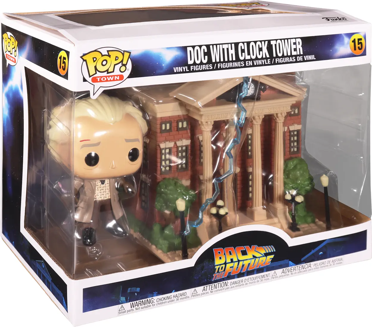 Back to the Future POP! Town Vinyl Figure Doc w/Clock Tower 9 cm termékfotó