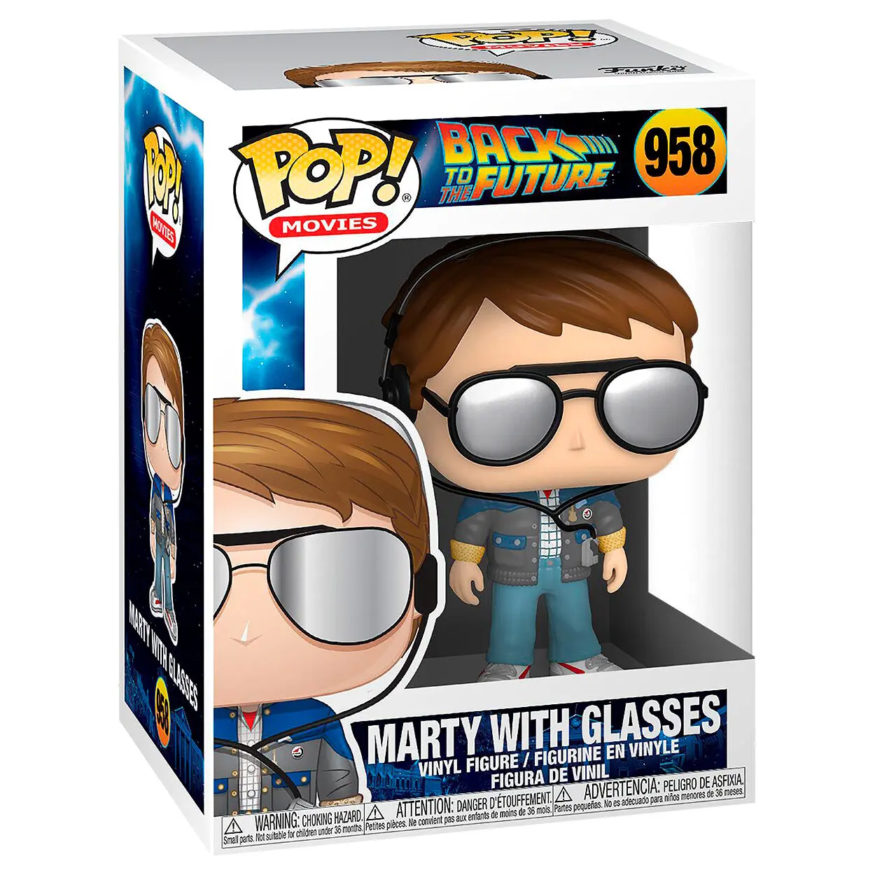 Back to the Future POP! Vinyl Figure Marty w/glasses 9 cm product photo