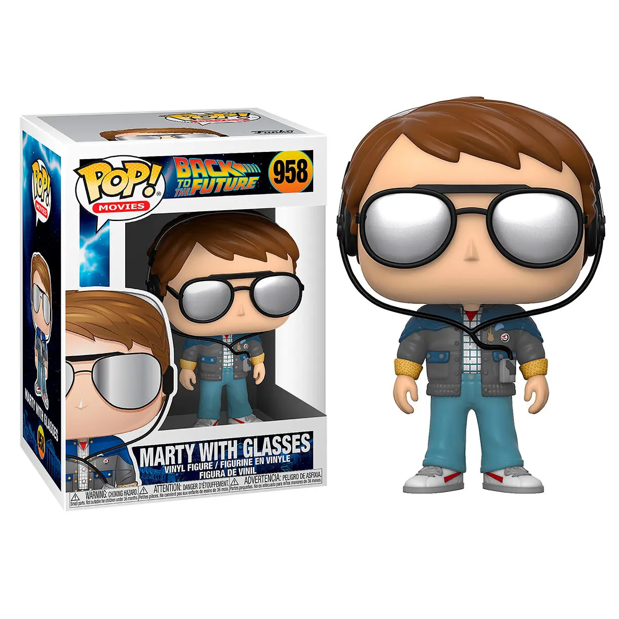 Back to the Future POP! Vinyl Figure Marty w/glasses 9 cm product photo