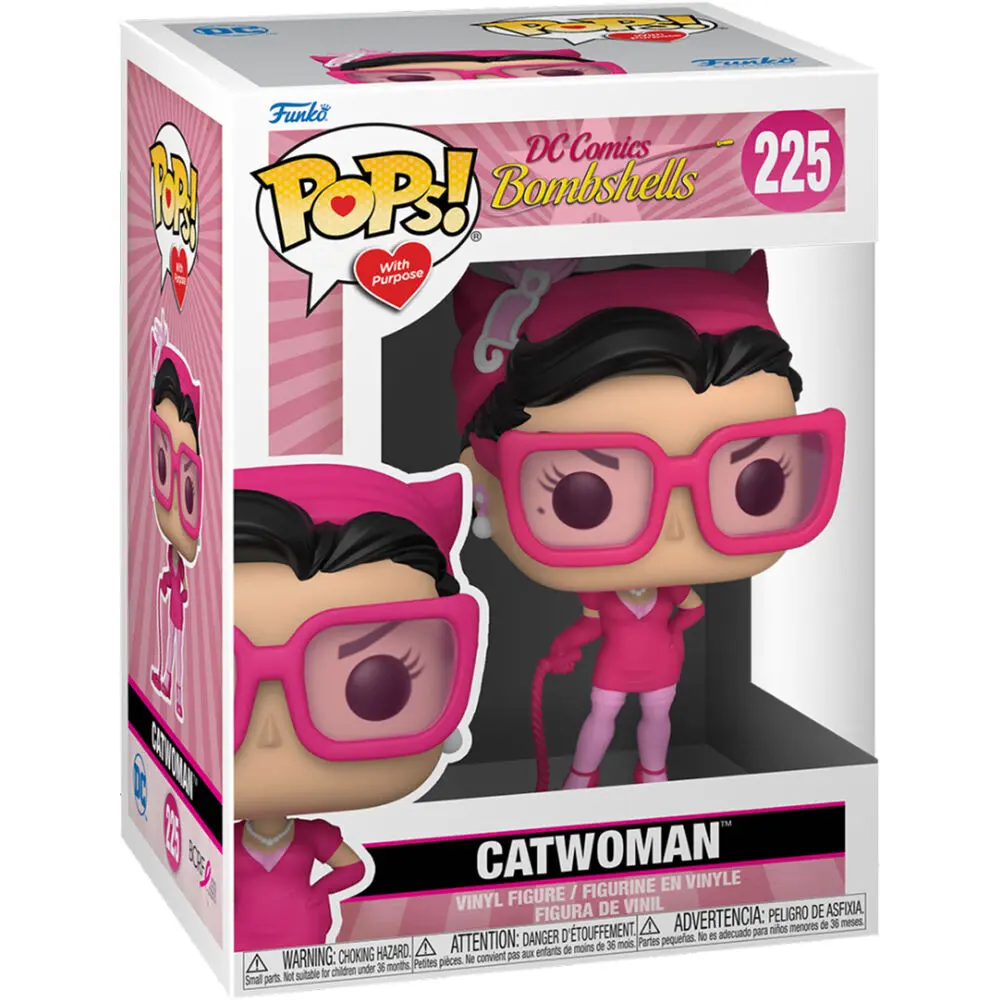 DC Comics POP! Heroes Vinyl Figure BC Awareness - Bombshell Catwoman 9 cm termékfotó
