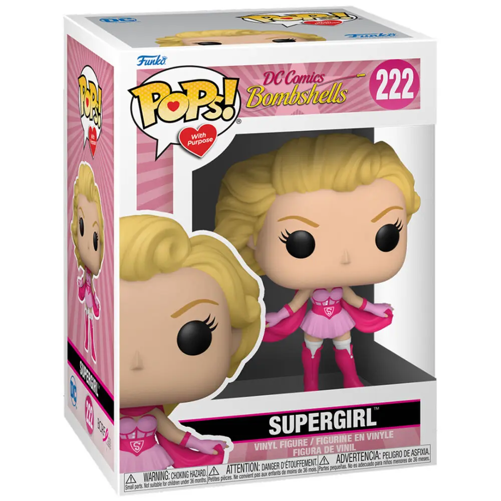 DC Comics POP! Heroes Vinyl Figure BC Awareness - Bombshell Supergirl 9 cm product photo