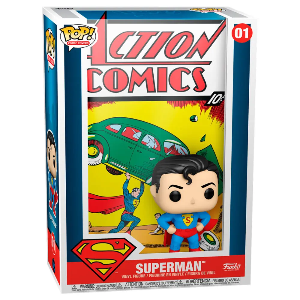 DC Comics POP! Comic Cover Vinyl Figure Superman Action Comic 9 cm termékfotó