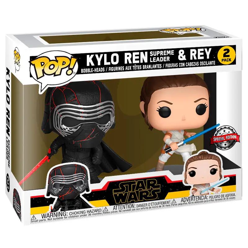 POP pack 2 figures Star Wars Rise of Skywalker Kylo and Rey Exclusive product photo
