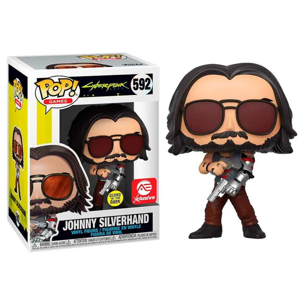 Cyberpunk 2077 POP! Games Vinyl Figure Johnny Silverhand GITD Special Edition 9 cm product photo