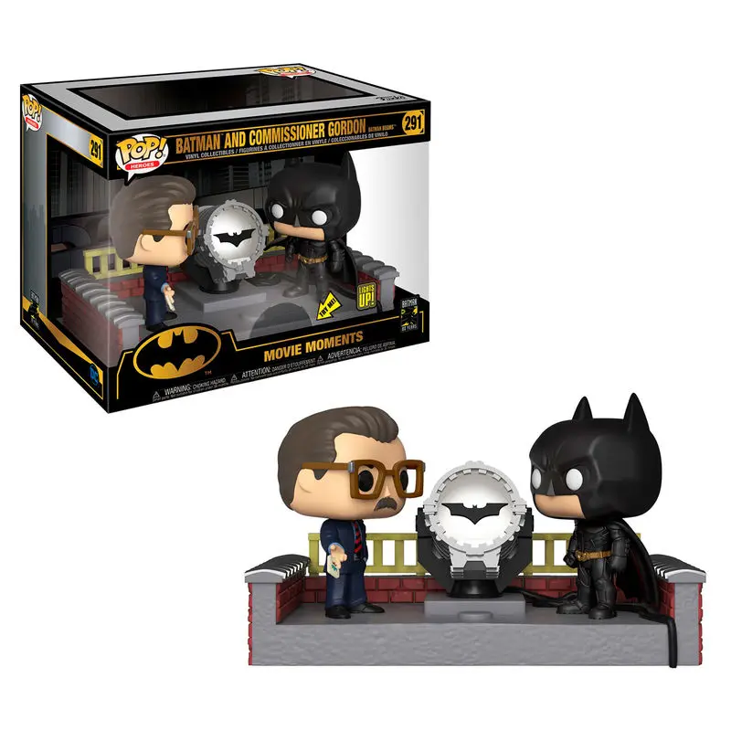 Batman's 80th POP! Movie Moment Vinyl Figure Batman with Light Up Bat Signal 9 cm product photo