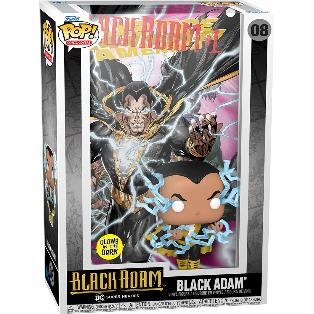 DC POP! Comic Cover Vinyl Figure Black Adam (Glow-in-the-Dark) 9 cm termékfotó