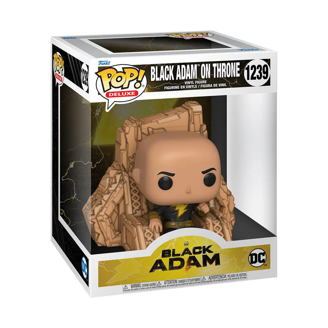 Black Adam POP! Deluxe Vinyl Figure Black Adam on Throne 9 cm termékfotó