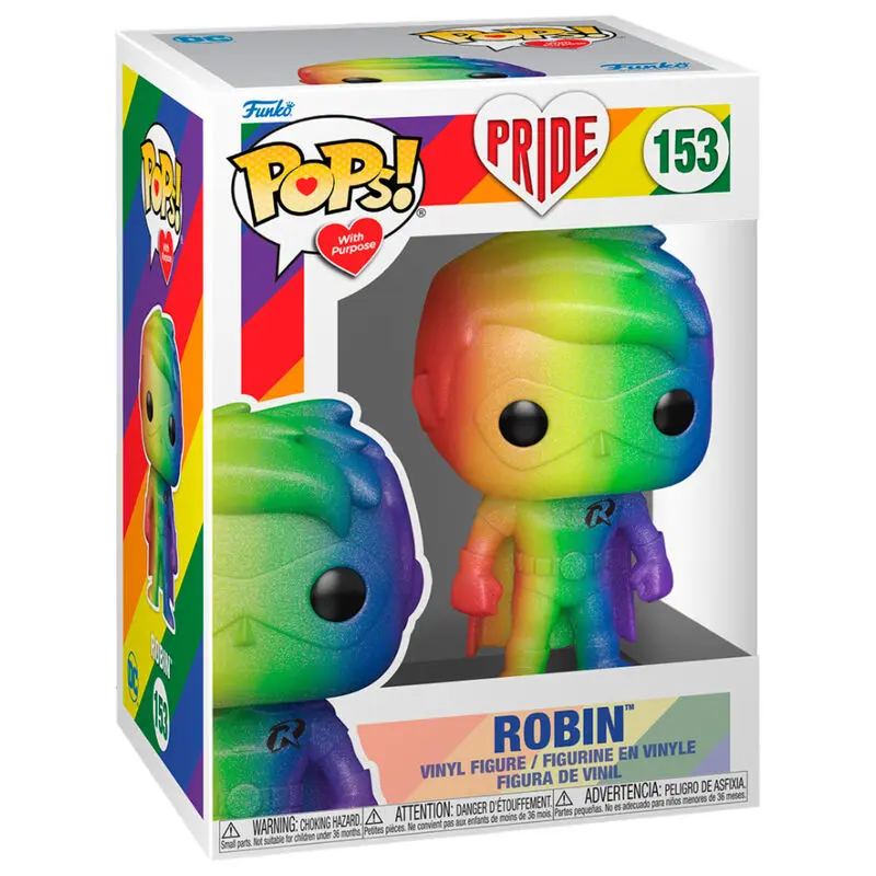 Pride 2022 DC Comics POP! Heroes Vinyl Figure Robin 9 cm product photo