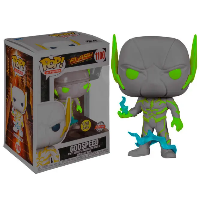 POP figure DC Comics The Flash Godspeed Glow in the Dark Exclusive product photo