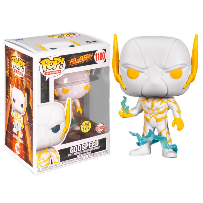 POP figure DC Comics The Flash Godspeed Glow in the Dark Exclusive product photo