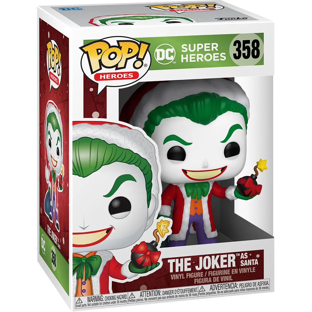 DC Comics POP! Heroes Vinyl Figure DC Holiday: The Joker as Santa 9 cm product photo