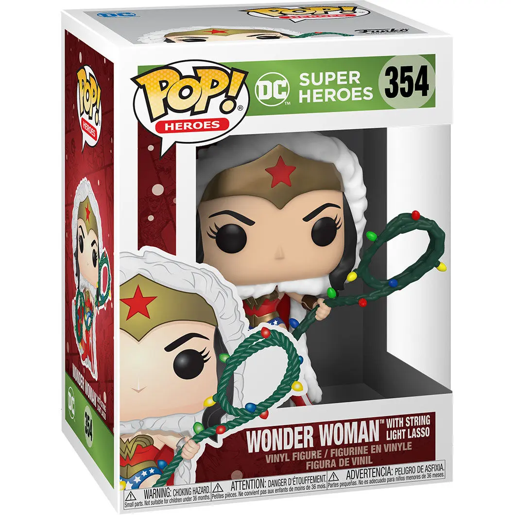 DC Comics POP! Heroes Vinyl Figure DC Holiday: Wonder Woman with String Light Lasso 9 cm product photo