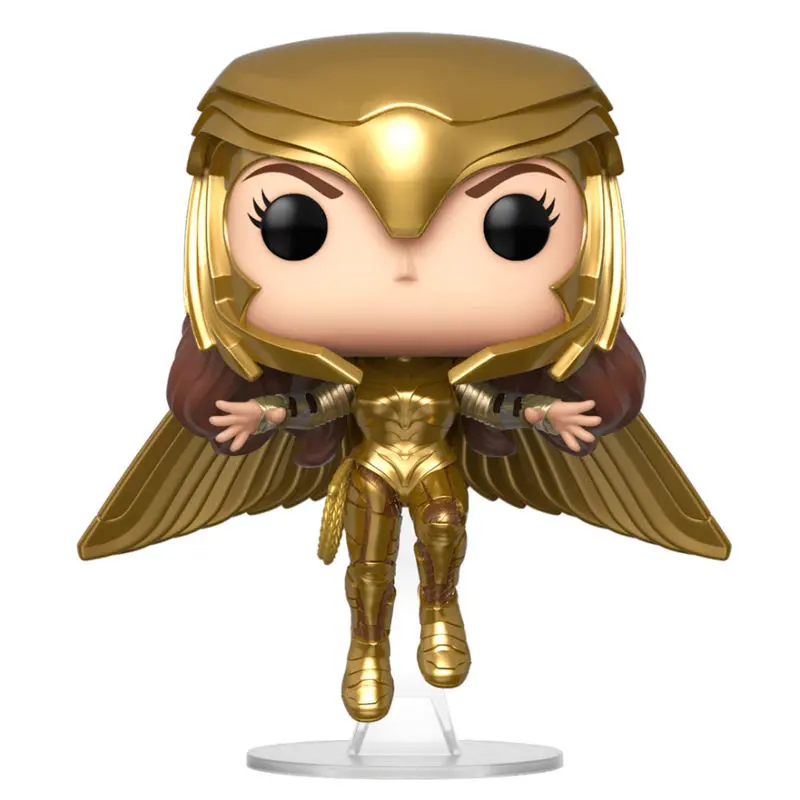 Wonder Woman 1984 POP! Movies Vinyl Figure Wonder Woman Gold Armour Flying Pose 9 cm product photo