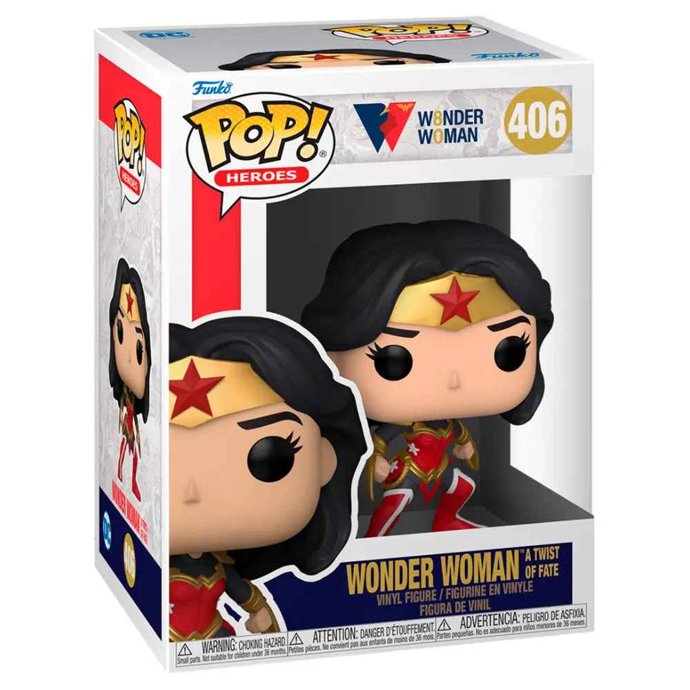 Wonder Woman 80th Anniversary POP! Heroes Vinyl Figure Wonder Woman (A Twist Of Fate) 9 cm product photo