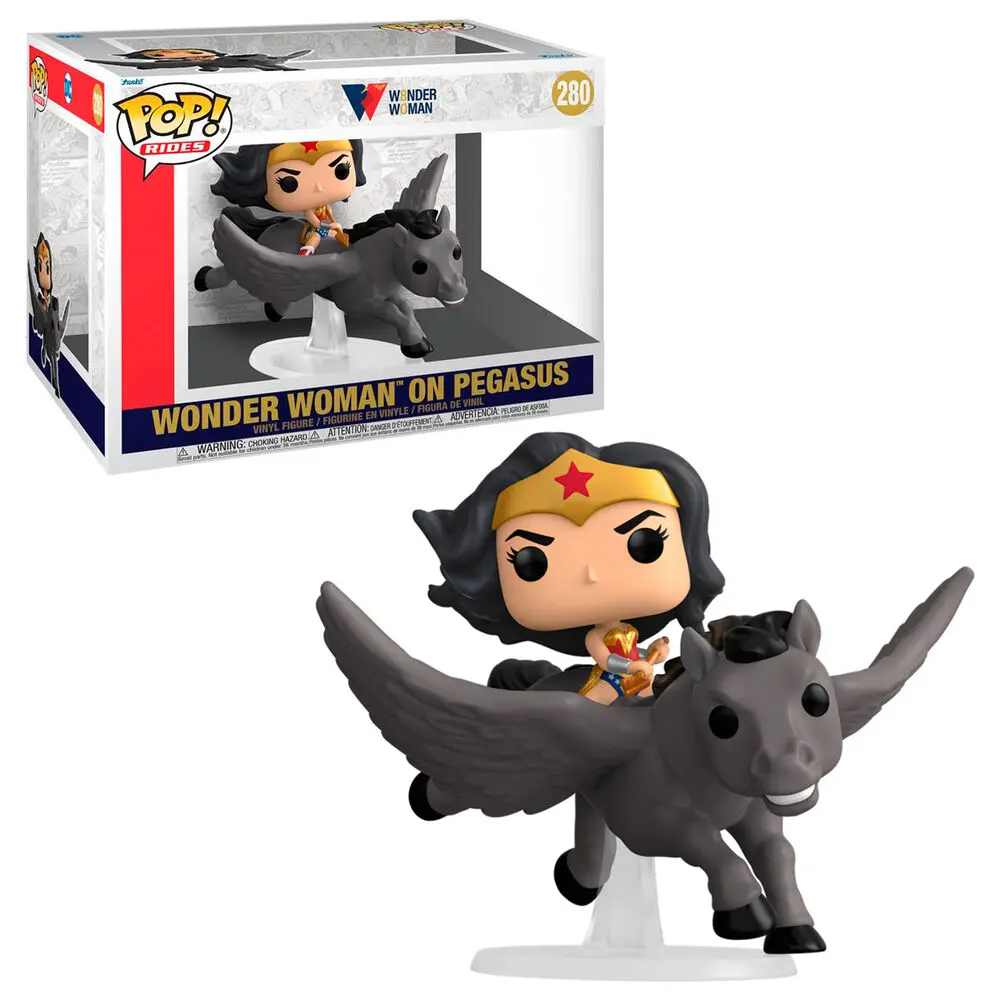 Wonder Woman POP! Rides Vinyl Figure Wonder Woman 80th on Pegasus 15 cm product photo