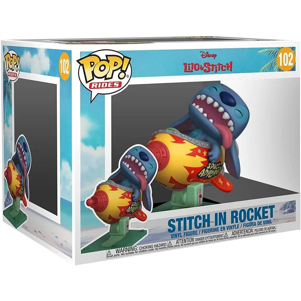 Lilo & Stitch POP! Rides Vinyl Figure Stitch in Rocket 15 cm termékfotó