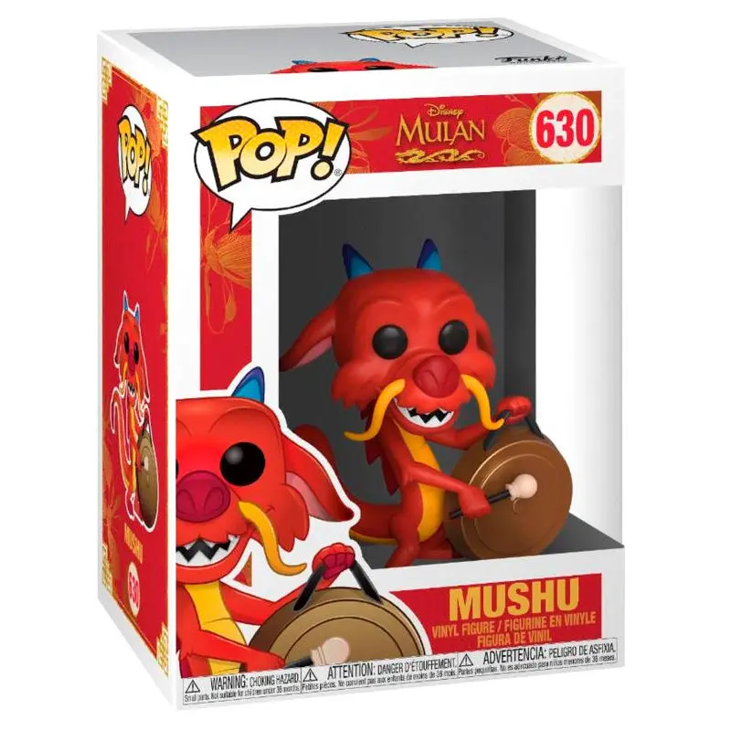 Mulan POP! Movies Vinyl Figure Mushu w/Gong 9 cm product photo