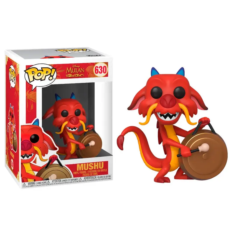 Mulan POP! Movies Vinyl Figure Mushu w/Gong 9 cm product photo