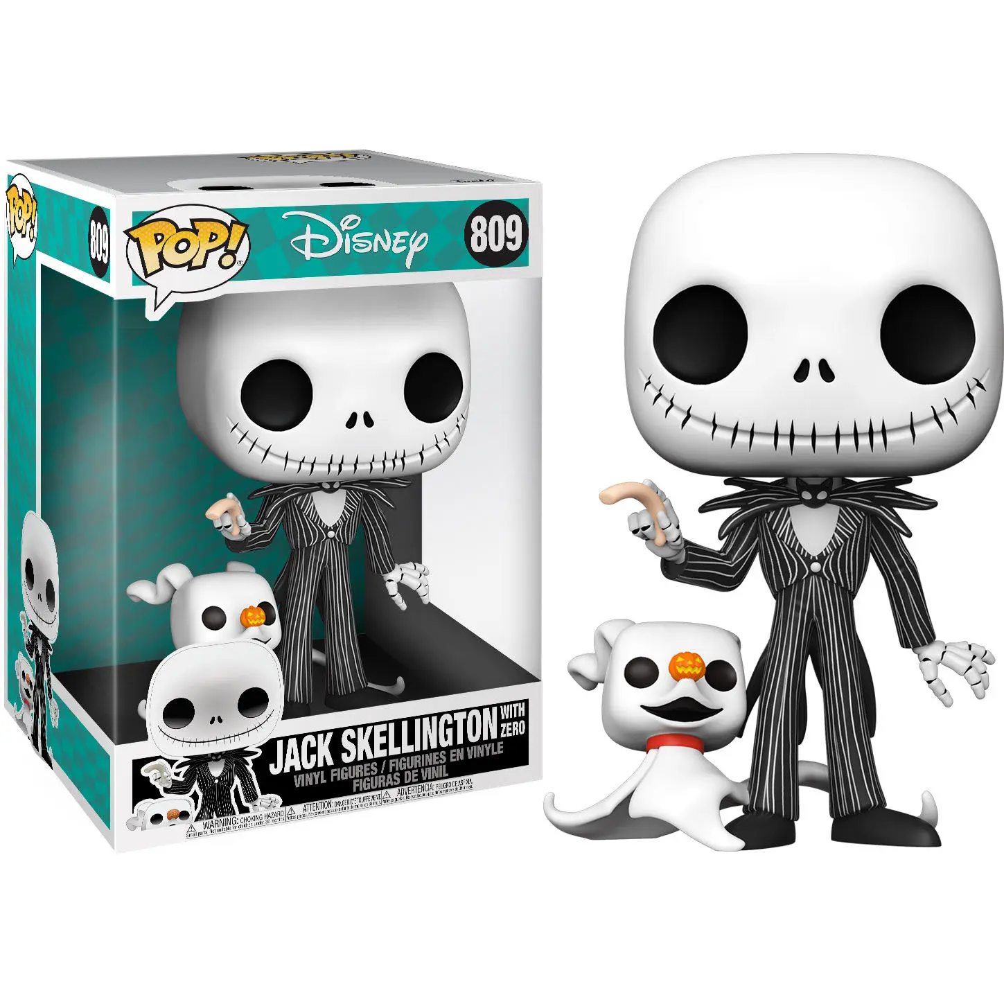 POP figure Disney Nightmare Before Christmas Jack with Zero 25cm product photo