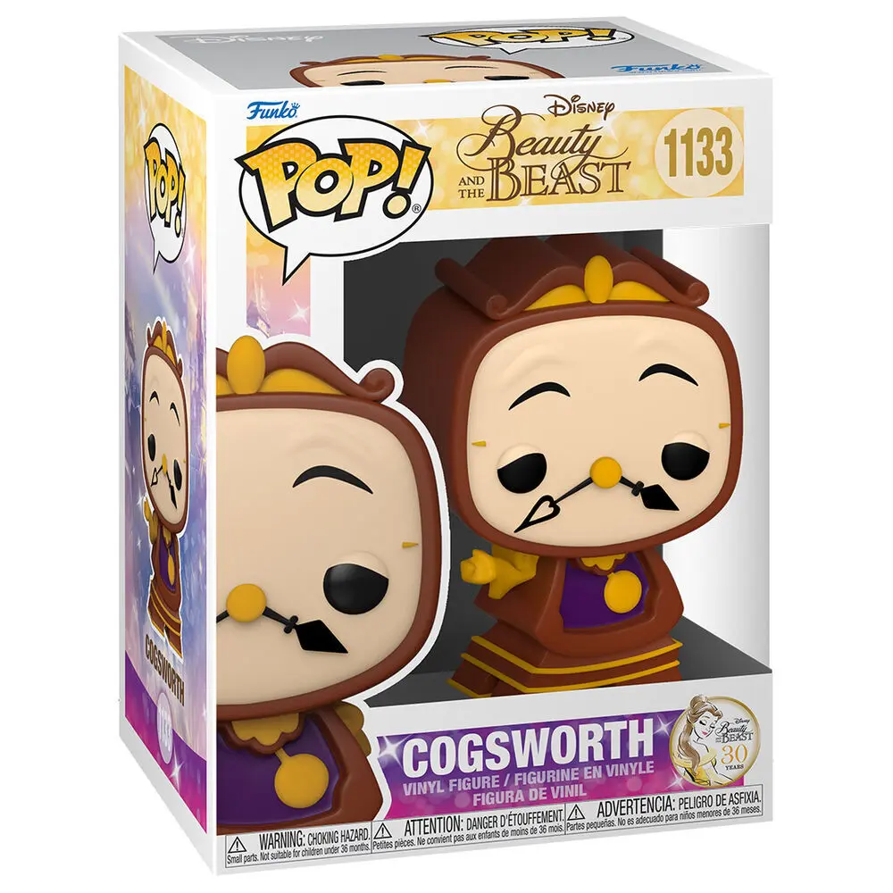 Beauty and the Beast POP! Movies Vinyl Figure Cogsworth 9 cm termékfotó