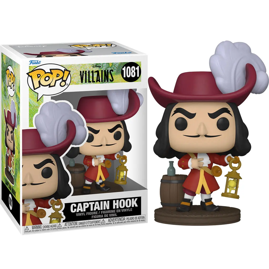 Disney: Villains POP! Disney Vinyl Figure Captain Hook 9 cm product photo