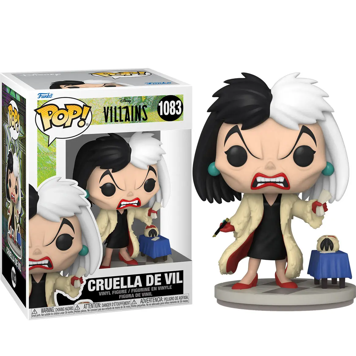 Disney: Villains POP! Disney Vinyl Figure Cruella de Vil 9 cm termékfotó